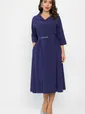 Платье с поясом Доминанта НЬЮ (чернильно-синий) П14343-16М