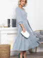 Платье трикотажное Ирина НЬЮ (голубой меланж) П15027-9М