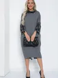 Платье Эванс (серое) П12419-10