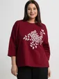 Блуза Ромашка (бордовая) Б15383-24М