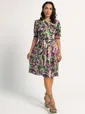 Платье Очарование лета (зелено-фиолетовое) П16065-45М
