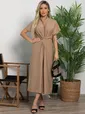 Платье Исландия (коричневое) П15843-30М