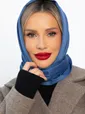 Косынка с отворотом (пепельно-синяя) КО21-23М