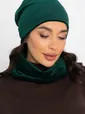 Комплект шапка шестиклинка и снуд (зеленый) ШШС5-23М