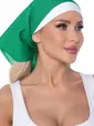 Косынка с обтачкой (зеленая) КОБ03
