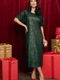 Платье праздничное Валерия (зеленое) П14450-39М
