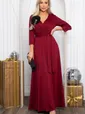 Платье Сияющий выход (винное) П14445-4М