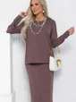 Костюм Очарование стиля (какао) К12788-25М