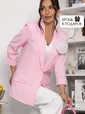 Пиджак льняной Мэрлин (розовый) Б15430-7М