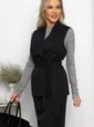 Костюм с юбкой Окси (черный) К14364-8М