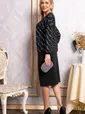 Костюм с юбкой Совершенство форм (черный) К14836-10М