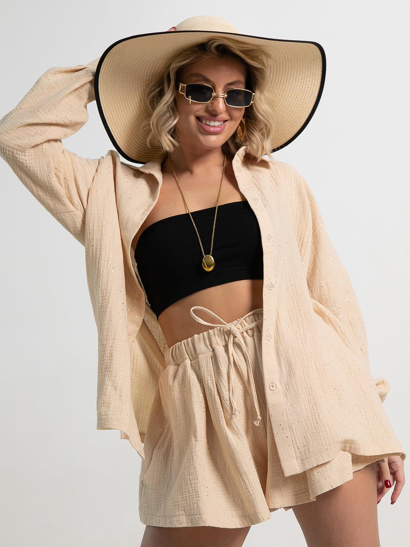 Костюм хлопковый Илария (бежевый) К15344-1М