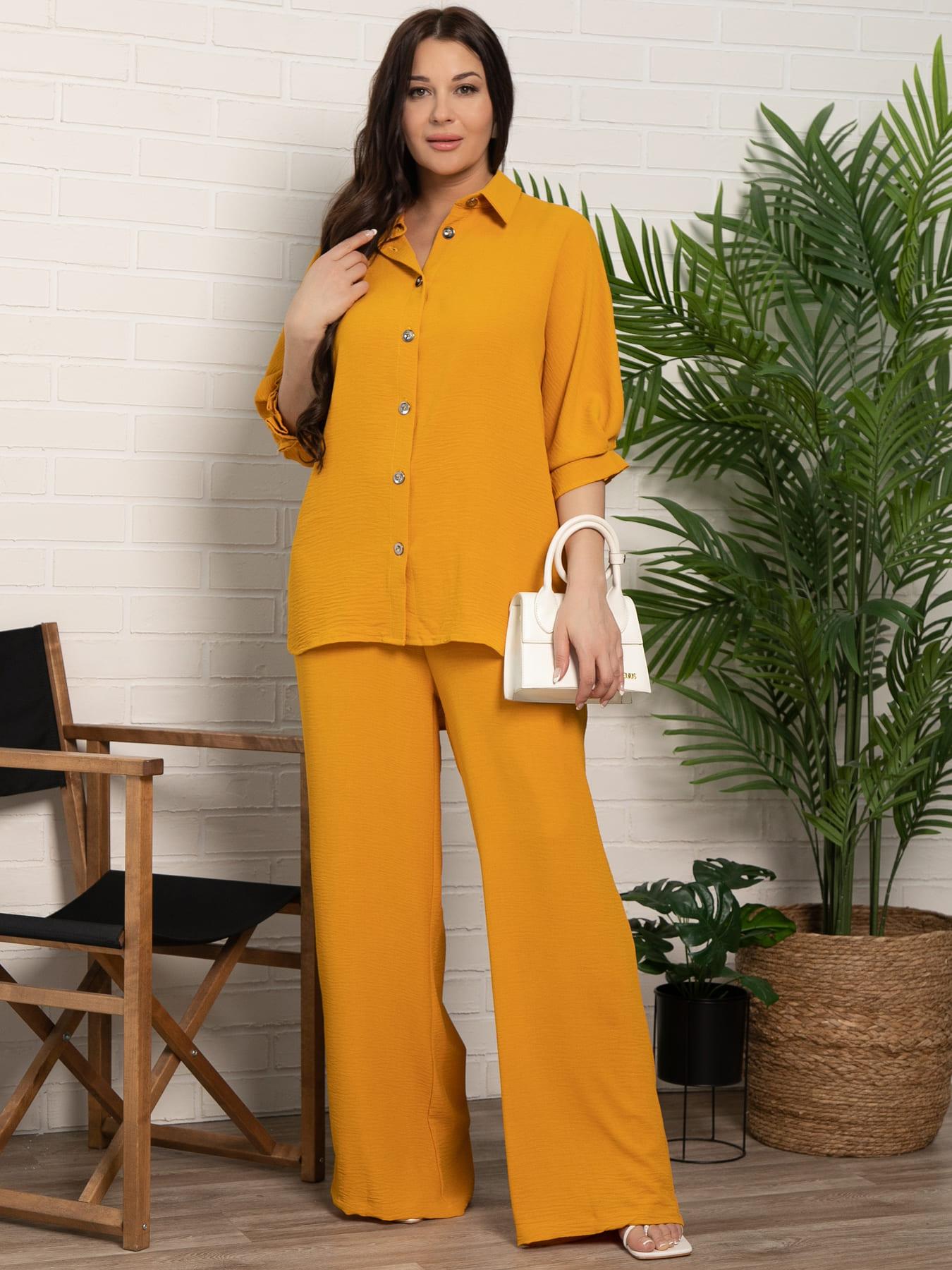 Костюм брючный Амира (горчица) К15590-27М