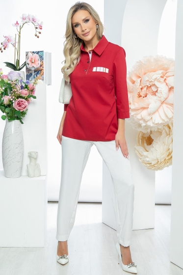 Рубашка "Руби" (бордо) Б3397