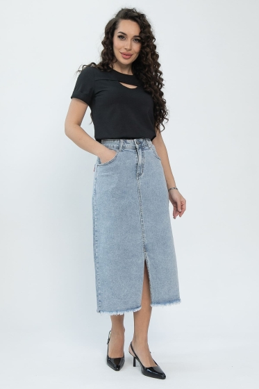 Юбка Самара (серо-голубая) Ю13576-4М