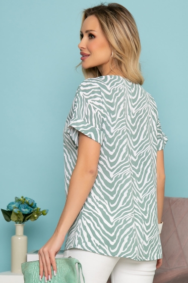 Блуза "Амади" (нежная мята) Б3473