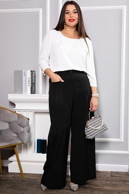 Брюки палаццо Креатив (черные) Б14636-24М Брюки палаццо Креатив (черные) Б14636-24М