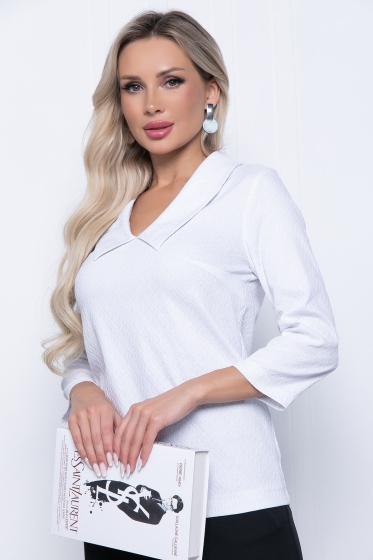Блуза "Во власти моды" Б7190 (вайт)