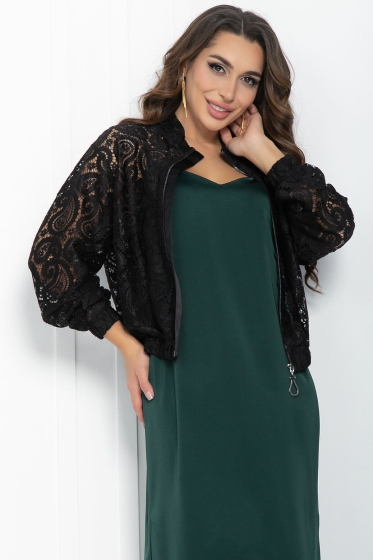 Бомбер Кружева (черный) Б11870