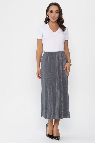 Юбка Звездный микс (серебро) Ю14062-22М