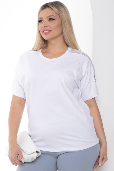 Блуза "Бриса" (белая) Б9016