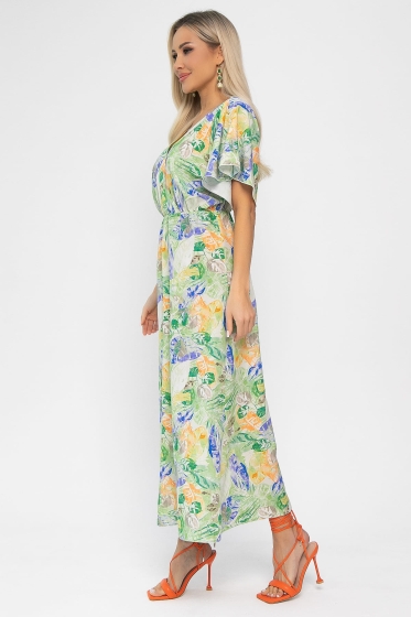 Платье Летнее настроение (зеленое) П13727-7М Платье Летнее настроение (зеленое) П13727-7М
