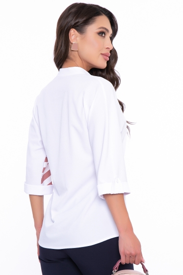 Блуза "Лозанна" (пудровая полоска) Б2791