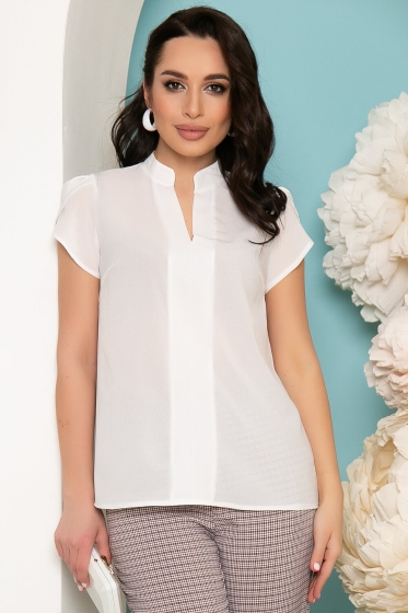Блуза "Лепесток" (белая) Б3507