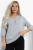 Блуза Капель (светло-серая) Б12837-18М Блуза Капель (светло-серая) Б12837-18М