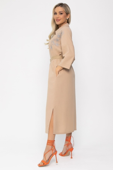 Платье Мирослава (бежевое) П13700-7М Платье Мирослава (бежевое) П13700-7М