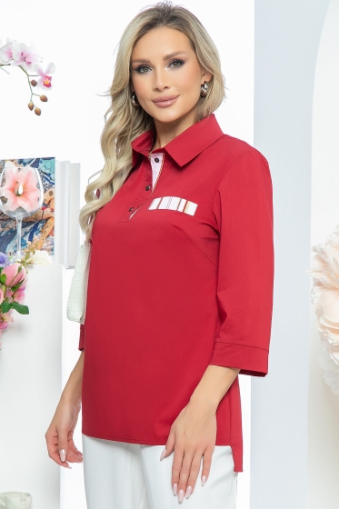 Рубашка "Руби" (бордо) Б3397