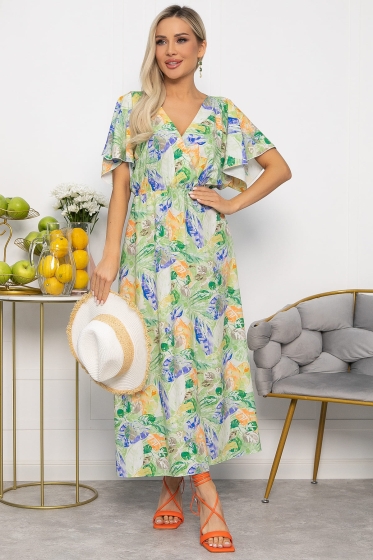 Платье Летнее настроение (зеленое) П13727-7М Платье Летнее настроение (зеленое) П13727-7М