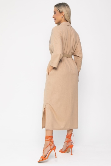 Платье Мирослава (бежевое) П13700-7М Платье Мирослава (бежевое) П13700-7М