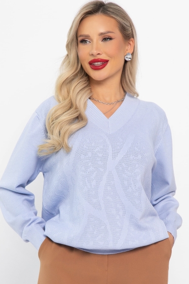 Джемпер хлопковый Карамелька (голубой) Б14627-4М