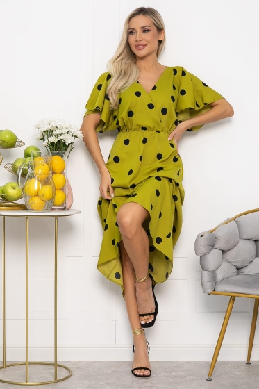 Платье Летнее настроение (зеленое яблоко) П13729-7М
