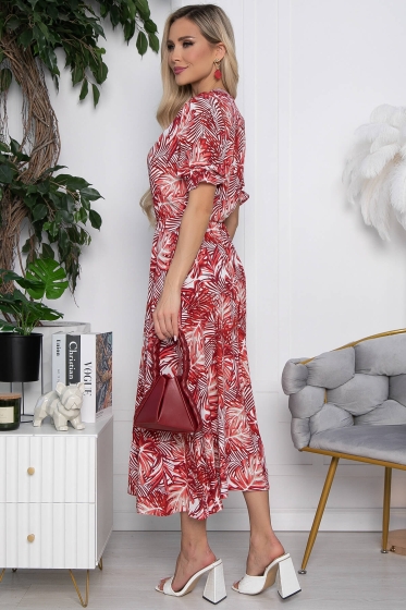 Платье Ирени (красное) П10298