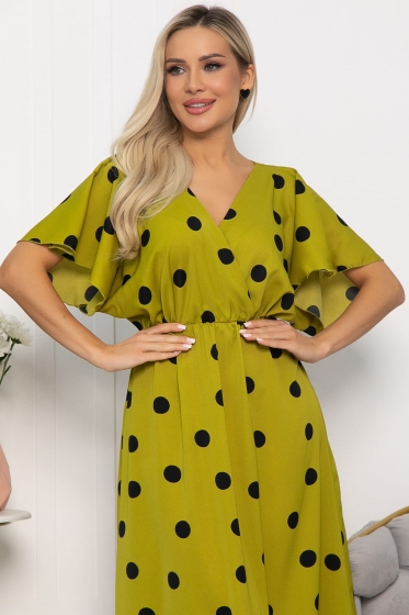 Платье Летнее настроение (зеленое яблоко) П13729-7М