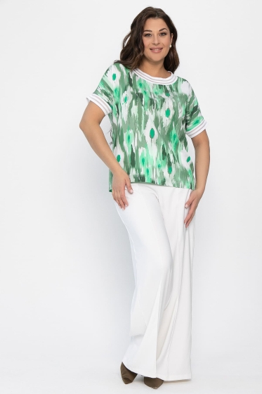 Блуза Лаванда (зеленая) Б13865-1М