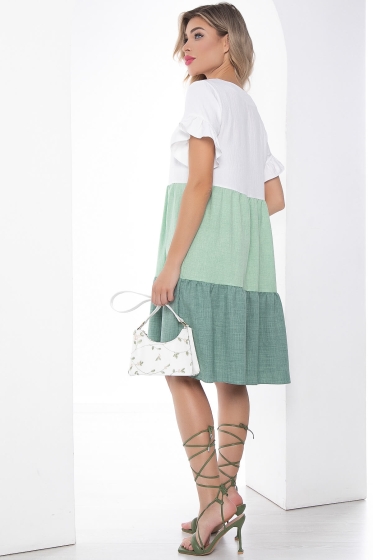 Платье "Летний поцелуй" (грин) П9055